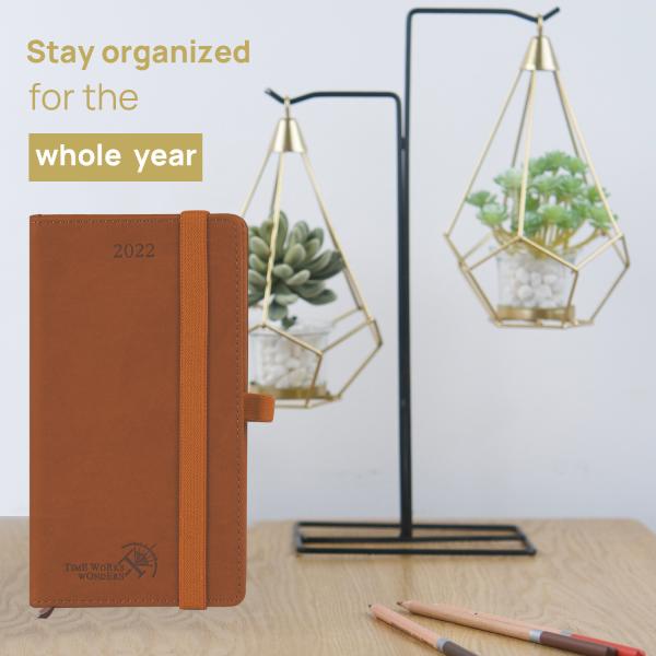 Custom 6.63'' X 3.6" Small Academic Planner 2023 2023 PU Leather