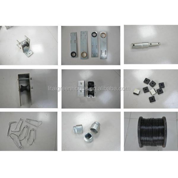 Large Hot Galvanized Steel Structure Gutter Connected Greenhouse with Height 3.0-4.8m