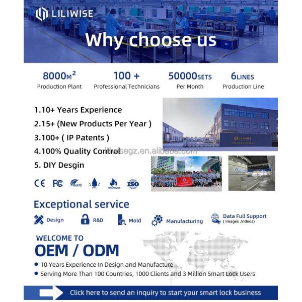 Smart Door Lock with 3D Face Recognition WiFi Bluetooth Fingerprint