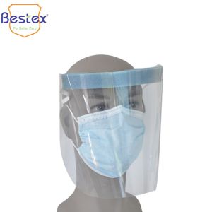 Quality Elastic Band Fluid Resist EN166 Chemical Safety Face Shield for sale