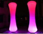Red Led Wedding Inflatable Led Lighting Tube Hourglass For Elegent Party