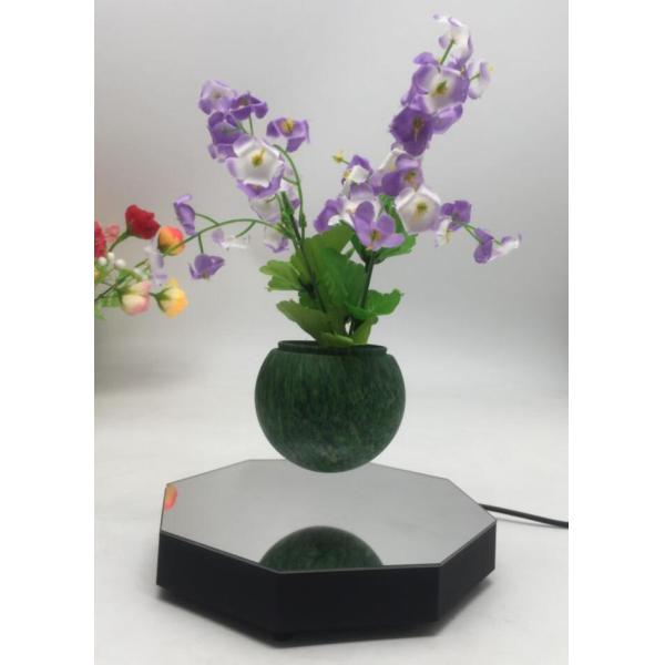 new hexagon magnetic floating levitate bottom air bonsai plant pot