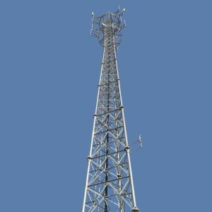 Quality Galvanized 40m Self Supporting Mast For Broadcast for sale