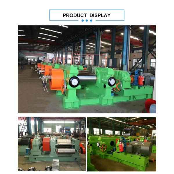 55kW Two Roll Rubber Refiner Mill Rubber Process Machine Tyre Refinery