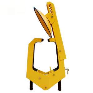 Quality Big Truck Suitable Anti Theft Sucking Disc Yellow Color Car Parking Lock Wheel Clamp for sale
