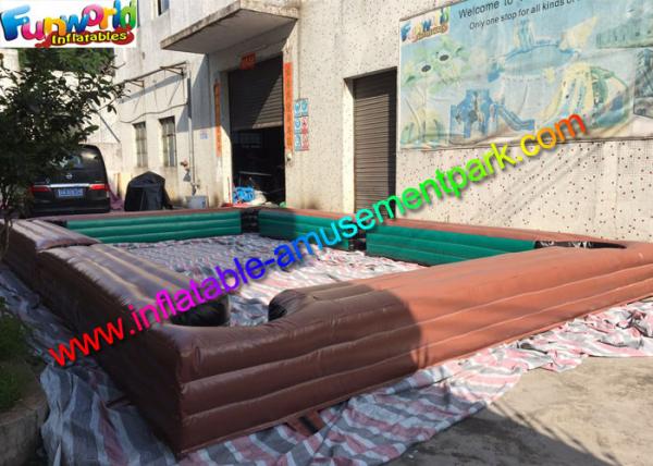 Buy Custom Inflatable Sports Games , Inflatable Billiards Table With Snooker Soccer Ball at wholesale prices