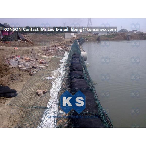 Wire Mesh Fence PVC Gabions With Stainless Steel Wire Plastic Coated Hexagonal Mesh