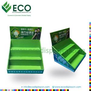 Quality POP Advertising Counter Corrugated Cardbard Display For Retail Supermarket for sale