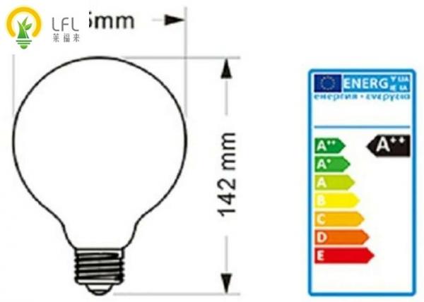 120V Dimmable Pumpkin Decorative LED Bulbs With Industrial Look G100