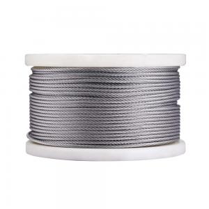 Quality Non-Alloy T316 Stainless Steel 1/4 Aircraft Deck Railing Cable 7x19 250FT Wire Rope for sale