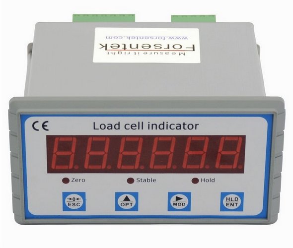 Force indicator load cell indicator