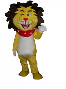 China Adult blue yellow sun lion mascot costume animal animal mascot costume lion on sale