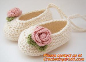 China baby moccasins Newborn baby girl shoes crochet baby shoes infant sandals crochet kids slip on sale