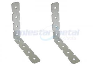 Quality Zinc Plated Steel Construction Hardware Stripping Steel Angle Brackets for sale