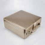 OEM Leather Makeup Mirror Cosmetic Box Packaging For Brush Storage