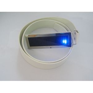 Digital scrolling LED diamond message belt buckle
