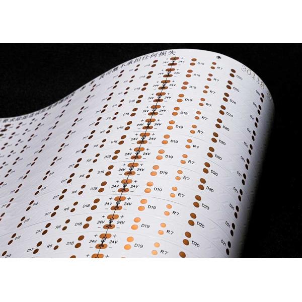 HOT SALE 3528 LED Strip Flexible Circuit Board With 30 Light Beats 24V Double Sided Board FPCB 3528-30leds/PCS-8*500-24V double-sided Board white film