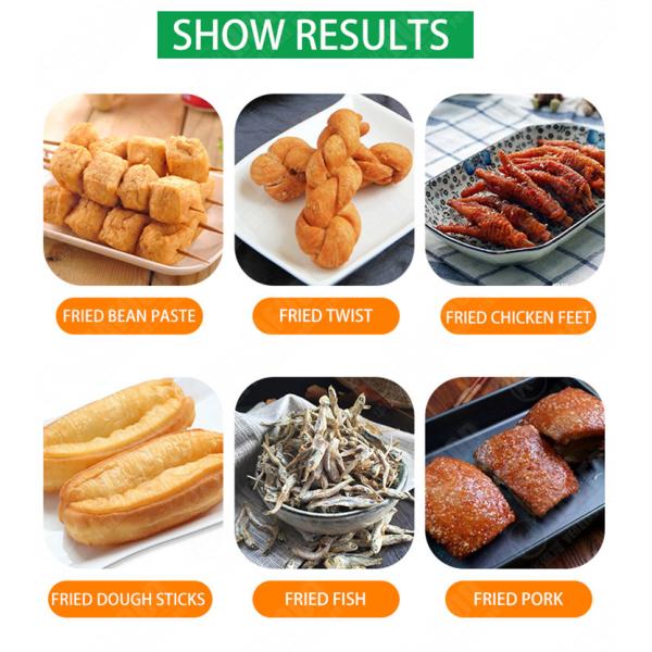 Gas Potato Chips Chinchin Churro Automatic Fryer Machine