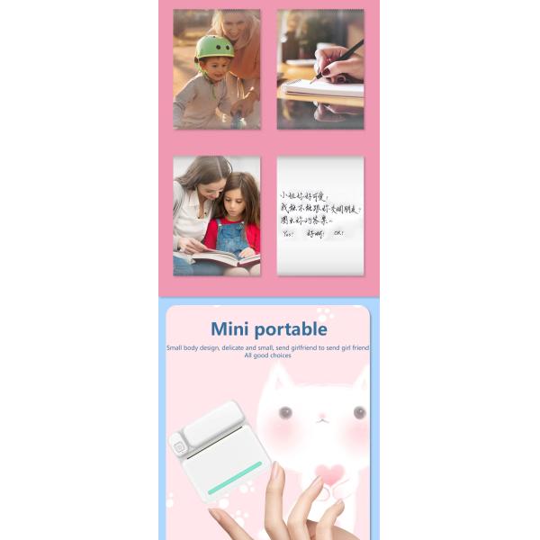 Paper Label Instant Sticker Printer For Mobile Phone Wireless