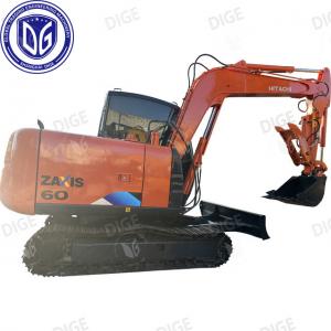Quality ZX60 Hitachi 6 Ton Used Excavator Small Crawler Excavator With Cabin for sale