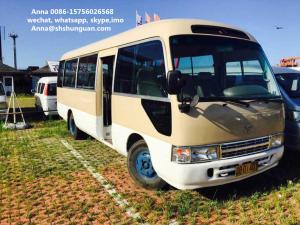 Quality Small 20 - 30 Seats Used Coaster Bus , Diesel Engine Used Toyota Coaster Bus for sale