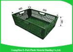 Durable Mesh Ventilated Folding Plastic Crates Portable Stackable 600 * 400 *