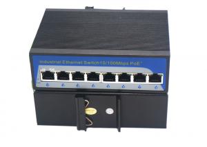 Quality High Performance 8 PoE Unmanaged Media Converter 100Tx Ports Metal Housing for sale