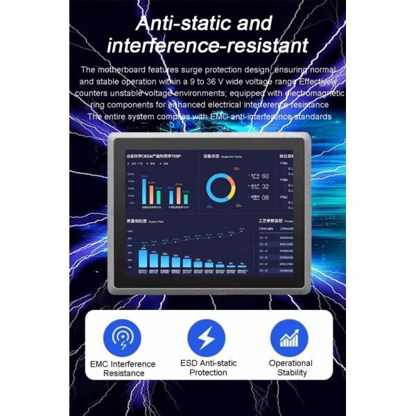 21.5 Inch Embedded Fully Enclosed Touch Displays for HMI Automation Smart Home Waterproof Dustproof