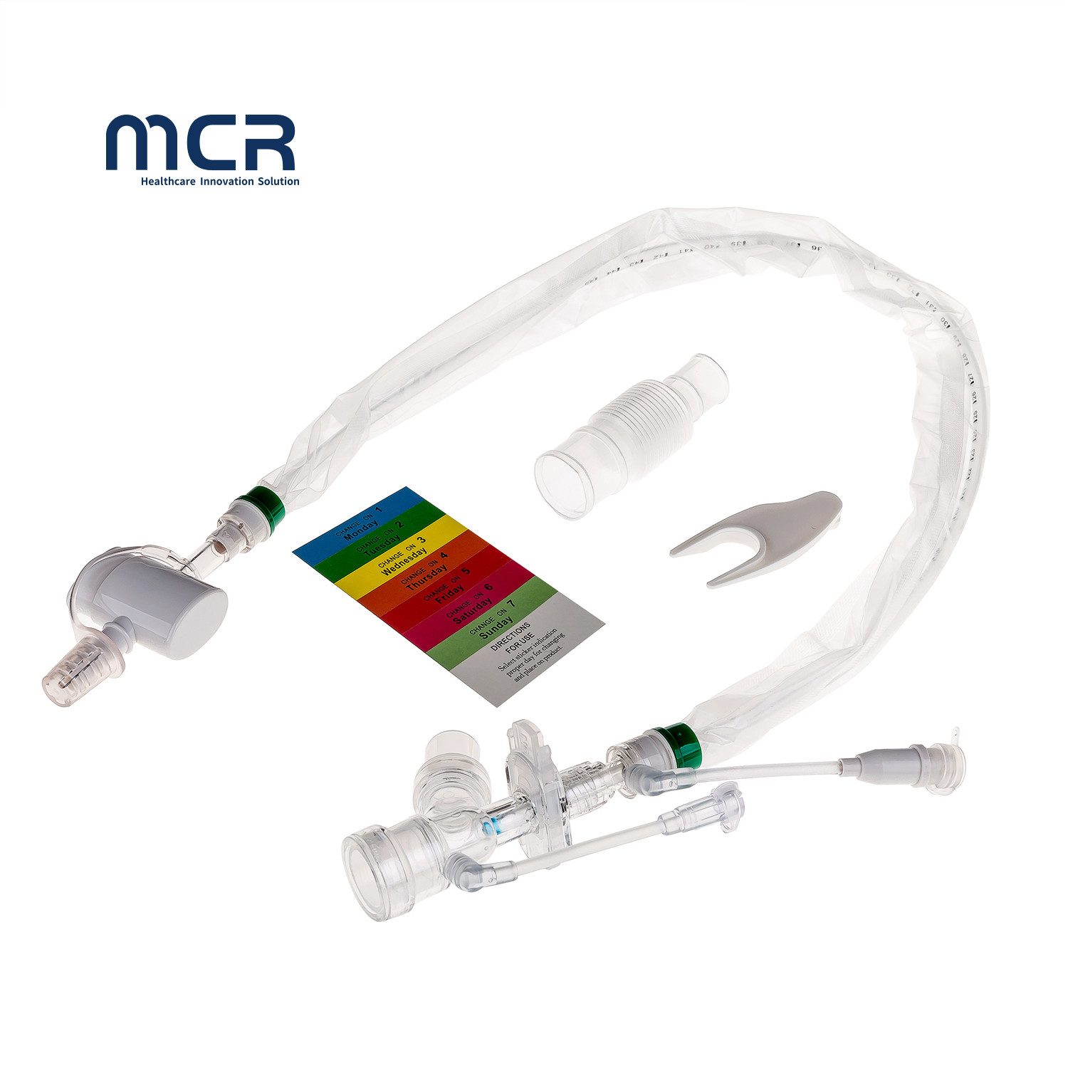Auto Flushing Soft Blue Suction Tip Double Swivel Closed Suction Catheter for Endotracheal Tubes