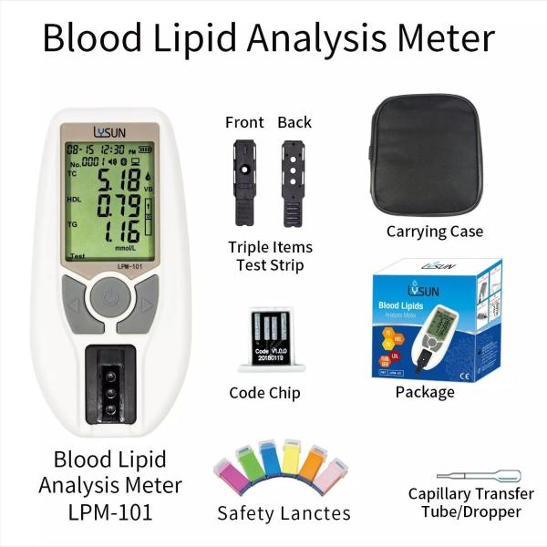 05 3 In 1 Blood Lipid Test Strip Total Cholesterol, Triglycerides, High Density Lipo-protein TC/TG/HDL/LDL For POCT Analyzer