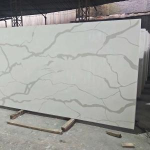 China Cut - To - Size Artificial Quartz Stone , White Quartz Kitchen Worktops on sale