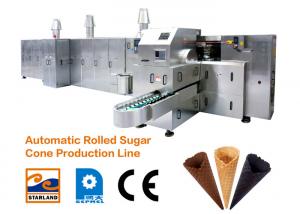 Quality 380V Ice Cream Cone Baking Machine with Double Layered Panel Door for sale