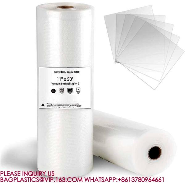 Vacuum Sealer Bags Rolls Food Saver, Seal A Meal, Vac Storage, Meal Prep Or Sous Vide