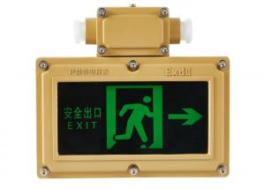 Quality Stainless Steel Exit Sign With Emergency Lights Anti Corrosive Hanging Type for sale