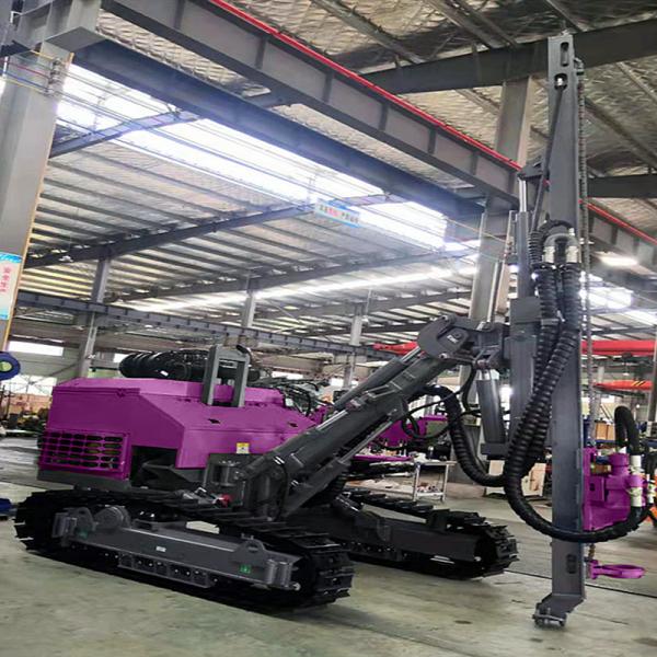 Crawler Hydraulic DTH Drilling Rig Borehole 35m Deep For Ore