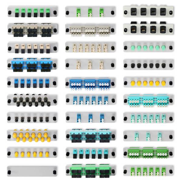12 Port Adapter Optical Fiber Distribution Frame Pigtail Round Head ST Hook