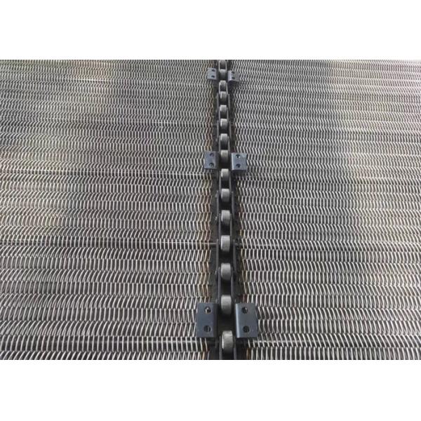316l Stainless Steel Chain Mesh Belt , Mesh Conveyor Chain For Dumpling Frozen Machine