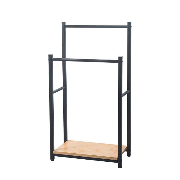 Removable Standing Household Bathroom Metal FOLDABLE Compact Free Standing Towel Rack