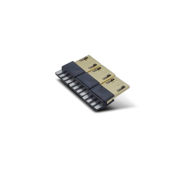 Usb 2.0 Male 4 Pin Micro Connector Copper Alloy / SPCC Shielding