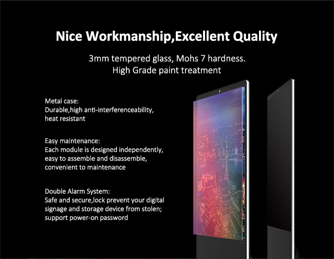 HUSHIDA 42 Inch Infrared Touch Screen Display 10 Points 350-500cd/㎡ Brightness
