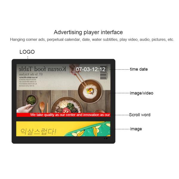 27" Wall Mounted Dual Screen Android LCD Advertising Display Digital Signage With Wifi