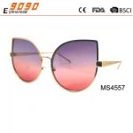 Fashion personality sunglasses ,made of stainless steel ,suitable for women