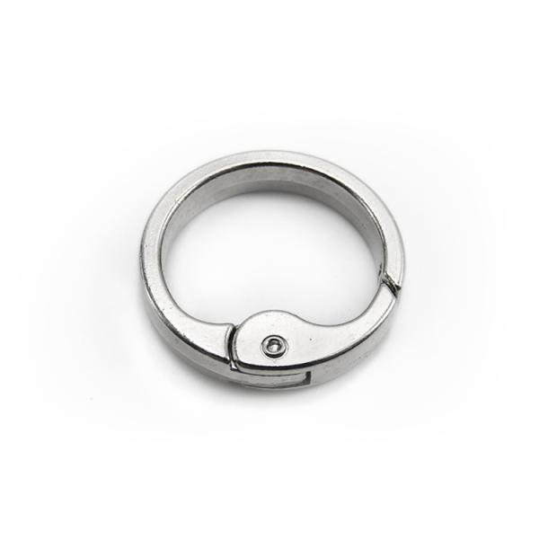 Round Spring gate ring O Rings Snap Clip Push gate snap hook Purse strap rings Clothing Crafts Supplies