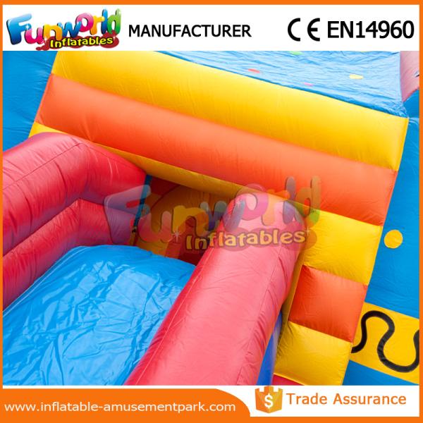Clown Red / Yellow Inflatable Bouncer Slide Mini Moonwalk Kids Jumping Castle