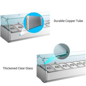 Arsenbo SS201 Pizza Prep Refrigerator Commercial Use Microcomputer Temp