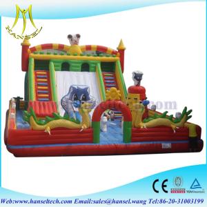 Quality Hansel giant inflatable space bouncer slide for sale