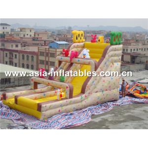 Quality Inflatable Slide With Lovely Animal Cartoons For Outdoor Inflatable Sports Games for sale