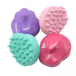 Quality Durable Hair Scalp Massage Brush Plastic / Silicone Material For Pet Shower for sale