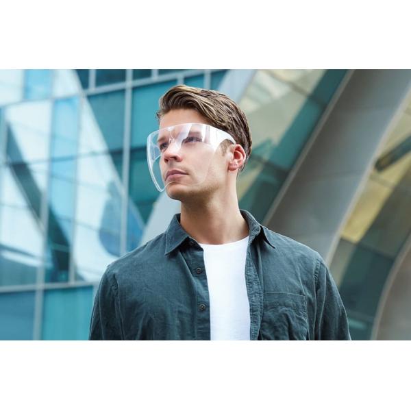 Double Sided Anti Fog Face Shield , Eyeglass Type Face Shield Oversized Windproof