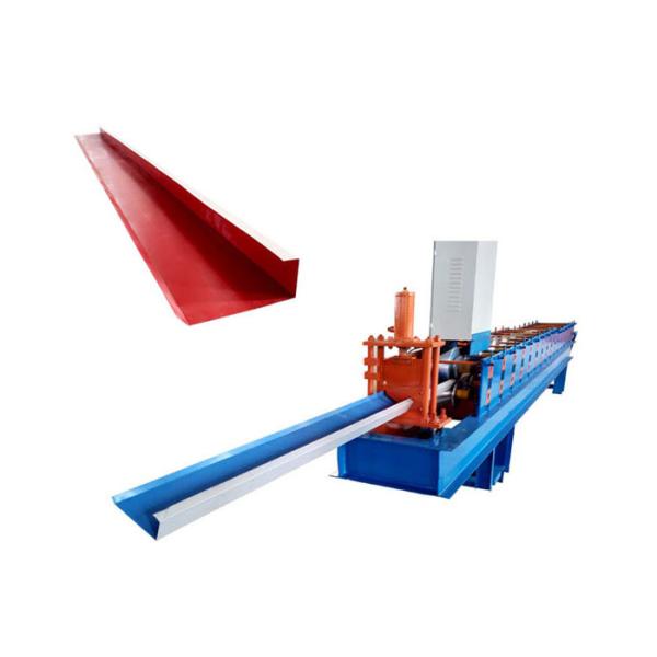 Chain Size 33mm Ridge Cap Roll Forming Machine / Flashing Making Machine 14 Roll Station